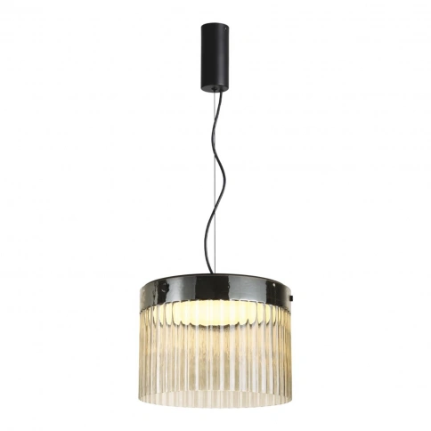 5047/24L L-VISION ODL24 439 черный/светл.янтарный/металл/стекло Подвес LED 24W 4000К 2715Лм PILLARI фото 3