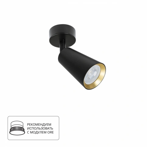 Спот Arte Lamp CINTURA A2353PL-1BK фото 1