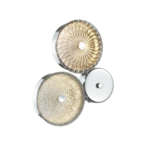 5416/14WL L-VISION ODL_EX23 155 хром/св.коричневый/св.серый металл/стекло Бра LED 14W 4000K CARAMELL фото 3