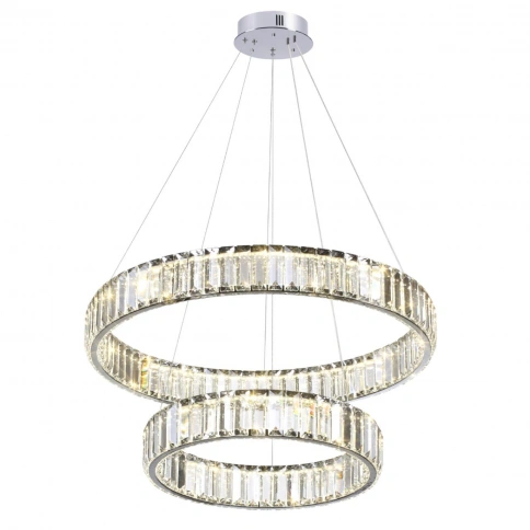 4930/60L L-VISION ODL24 611 хром/прозрачный металл/хрусталь Люстра LED 60W 4000K 7140Лм VEKIA фото 3