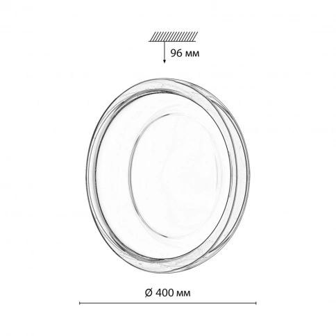 7778/DLN COLOR SN 112 Светильник пластик/белый/розовый LED 48Вт 3000/4000/6000К D400 IP43 CCT PORTMA фото 2