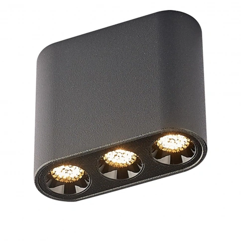7092/8CL HIGHTECH ODL25 399 Потолочный светильник черный/металл/акрил IP20 LED 5W 380Лм 3000K 220V S фото 3