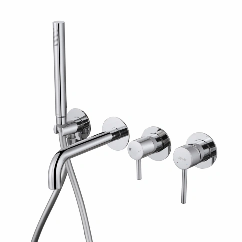 Смеситель ABBER Wasser Kreis AF8130 для ванны скрытого монтажа, хром фото 1