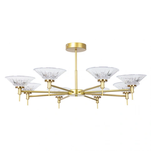 Люстра на штанге Arte Lamp ALESSIA A2076PL-8GO фото 1