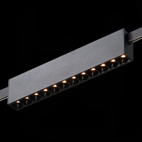 ST816.406.12 Магнитный трековый светильник FARM Черный LED 1*12W 3000K 609Lm Ra90 40 IP20 L232xW24xH фото 1