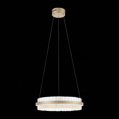 SL383.203.01 Светильник подвесной ST-Luce Золотистый/Золотистый, Прозрачный LED 1*34W 3000K фото 1