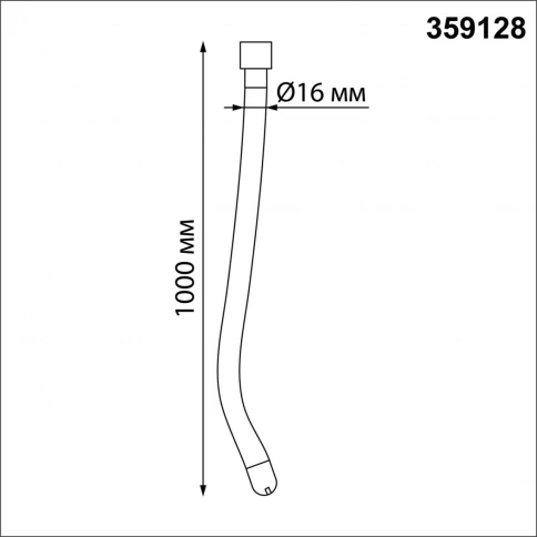 359128 KONST NT23 068 черный Светильник светодиодный IP20 LED 3000K 14W 170-265V 1400Лм RAMO фото 1