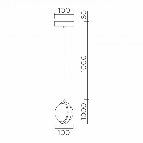 Подвесной светильник LED4U L7109-1 СR фото 2