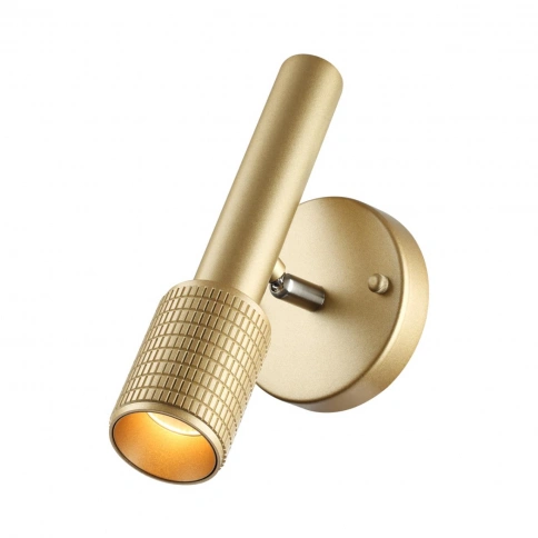 4237/1W HIGHTECH ODL21 381 золотист/металл Настенный св-ник выкл на плафоне IP20 LED GU10 max 10W ME фото 3