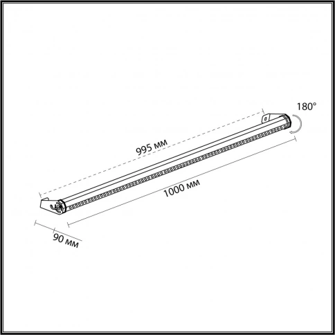 7040/22WL NATURE ODL25 721 черный/металл Фасадный поворотный на 180° светильник IP65 LED 22W 3000K 2 фото 2