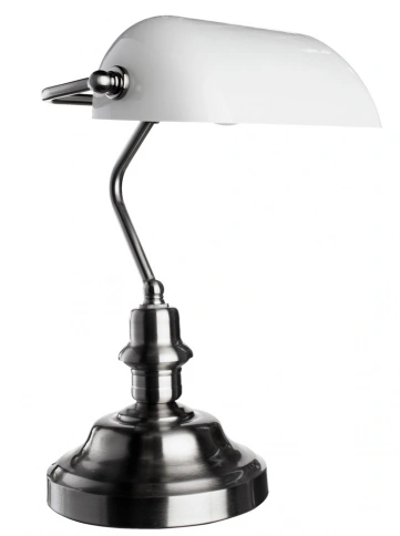 Кабинетная настольная лампа Arte Lamp BANKER A2491LT-1SS фото 1