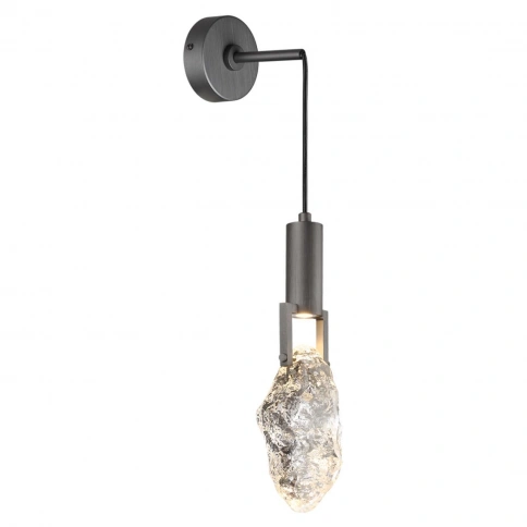 6695/5WL MIDCENT ODL24 339 Настенный светильник брашир. черный/металл/стекло IP20 LED 5W 200Лм 3000K фото 3