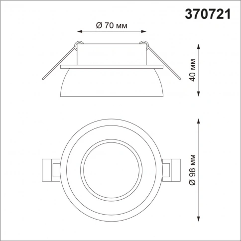 370721 SPOT NT21 511 черный Светильник встраиваемый IP20 GU10 9W 235V LIRIO фото 1