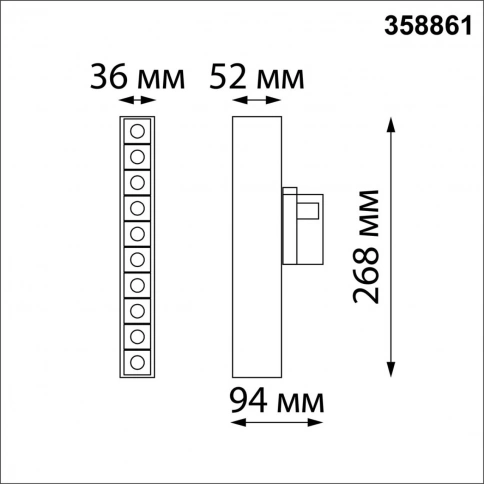 358861 PORT NT22 262 черный Светильник трехфазный трековый светодиодный IP20 LED 4000K 16W 220V ITER фото 1