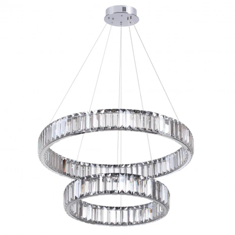 4930/60L L-VISION ODL24 611 хром/прозрачный металл/хрусталь Люстра LED 60W 4000K 7140Лм VEKIA фото 1