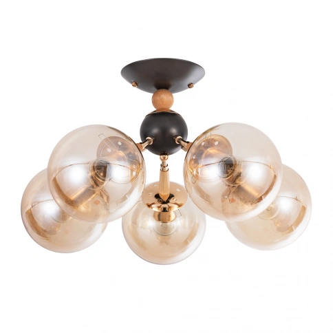 Потолочная люстра Arte Lamp BOSTON A4485PL-5BK фото 1
