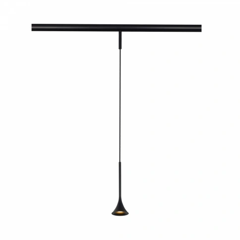 ST688.436.05 Магнитный трековый светильник Черный LED 1*5W 3000K Lm Ra>90  IP20 D70xH225 24V фото 1