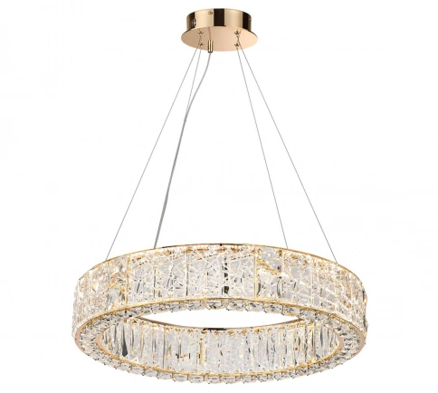 5071/70L HALL ODL24 613 золото/прозрачный/металл/хрусталь/стекло Люстра LED 52W 3700K VERSION фото 2