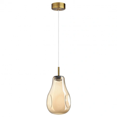 5098/4L PENDANT ODL25 423 античн.бронза/янтарный/металл/стекло Подвес LED 4W 4000K 388Лм NAVE фото 2