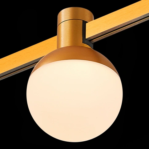 ST815.206.05 Магнитный трековый светильник FARM Золотистый LED 1*5W 3000K 89Lm Ra90 120 IP20 D75xH10 фото 1