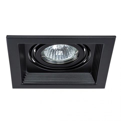 Точечный встраиваемый светильник Arte Lamp CANIS A6661PL-1BK фото 1