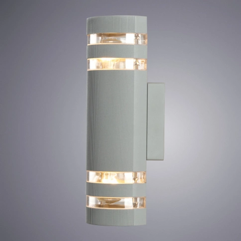 Уличный настенный светильник Arte Lamp METRO GREY A8162AL-2GY фото 1