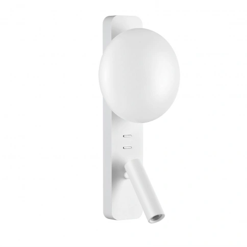 7049/5WL HIGHTECH ODL25 409 металл/акрил белый Настенный светильник IP20 LED 1*5W + 1*3W ALBERGO фото 1