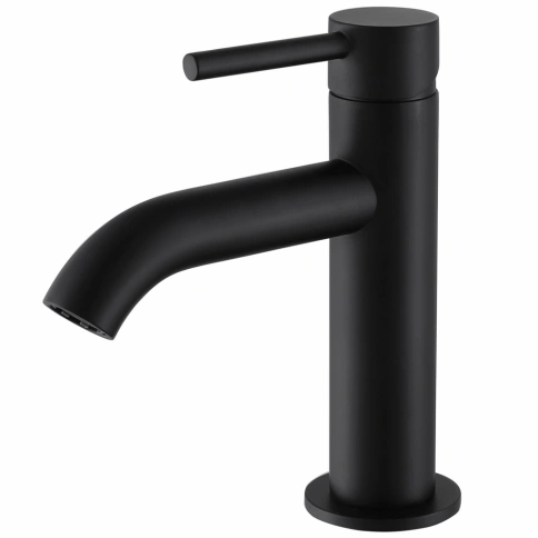 Смеситель ABBER Wasser Kreis AF8110B для раковины, черный матовый фото 1