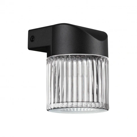 359291 STREET NT24 000 черный Светильник ландшафтный настенный IP65 LED 7W 4000K 175-265V ESTIMA фото 1
