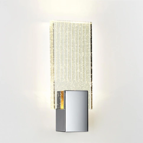 4363/5WL HIGHTECH ODL23 371 хром полированный/металл/стекло Настенный св-к IP20 LED 5W 261Лм 3000K R фото 2