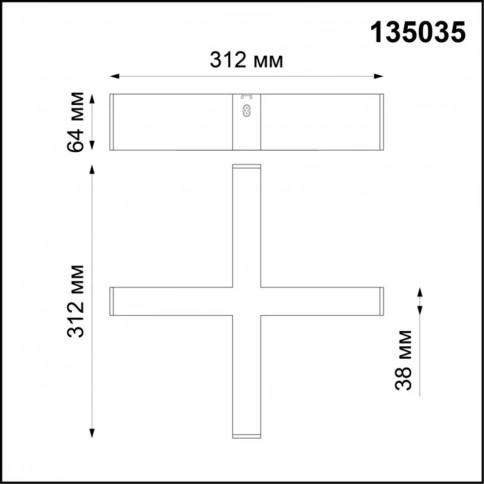 135035 OVER NT19 143 черный Соединитель - Х IP20 24V RATIO фото 1