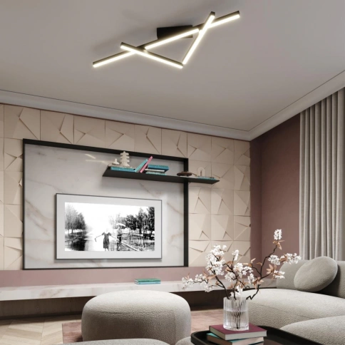 4367/50CL HIGHTECH ODL23 329 черный/металл/акрил Потолочный св-к IP20 LED 70W 3500Лм 3000K TAO фото 2