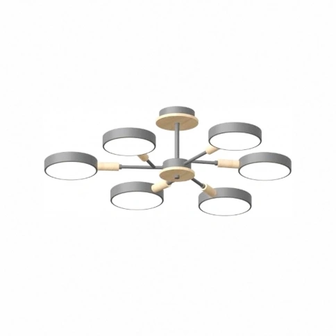 Потолочный cветильник LED4U L3218-740 GR фото 1