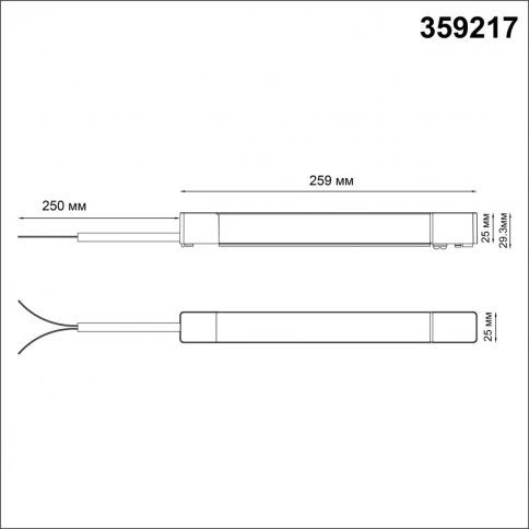 359217 DRIVE NT23 176 белый Драйвер для шинопровода в ГКЛ и шинопровода в натяжной потолок. IP20 200 фото 1