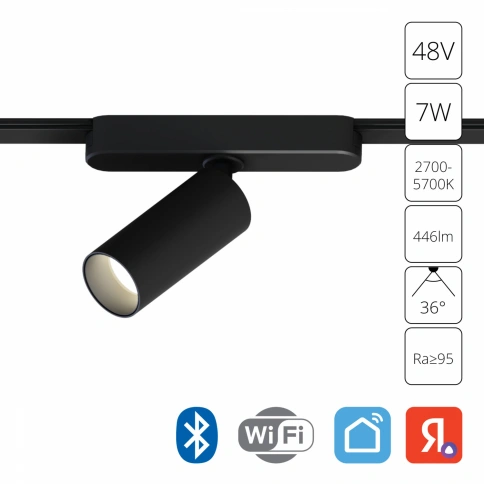 Магнитный трековый светильник Arte Lamp RAPID SMART A2956PL-1BK фото 1