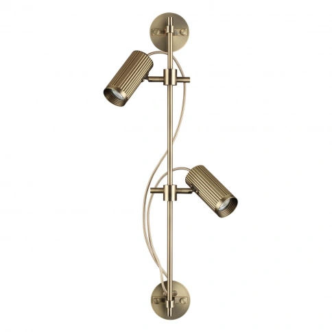 7013/2W HIGHTECH ODL25 683 Настенный св-к поворотный на 50°/180° металл/под латунь IP20 LED GU10 *2  фото 1