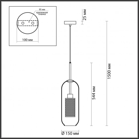 4940/1 PENDANT ODL22 467 античн.бронза/металл/прозрачный/стекло Подвес E27 1*40W CLOCKY фото 1