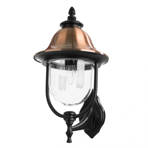 Уличный настенный светильник Arte Lamp BARCELONA A1481AL-1BK фото 1