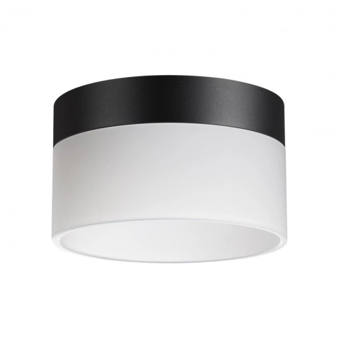 359446 OVER NT24 336 черный Светильник накладной светодиодный IP20 LED 18W 220-240V 4000K 1170Лм AUR фото 1