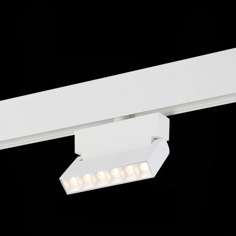 ST362.536.06 Магнитный трековый светильник белый LED 1*6W 3000K 532Lm Ra>80 36° IP20 L120xW22xH134 4 фото 1