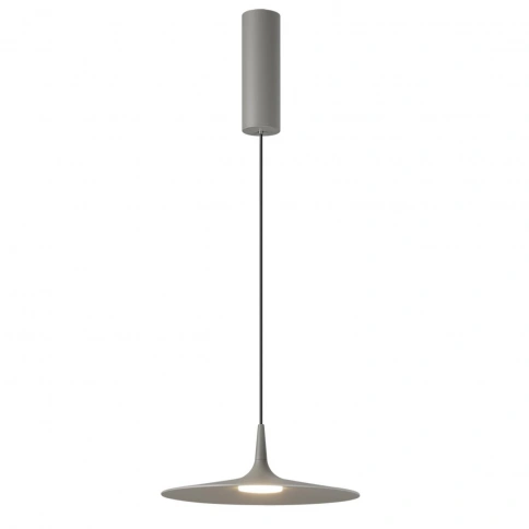 7038/12L HIGHTECH ODL25 305 серый/металл/акрил Подвесной светильник IP20 LED 12W 3000K AC90-260V SOM фото 4