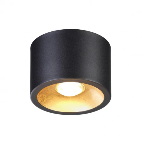 6669/1CL HIGHTECH ODL19 357 черный с золотым фоль-м Потолочной накладной светильник LED GU10 1*7W 22 фото 2