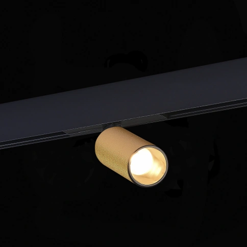 ST807.236.12 Магнитный трековый светильник Золотистый LED 1*12W 3000K 500Lm Ra>90 IP20 D50xH173 48VV фото 1