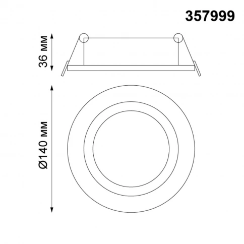 357999 SPOT NT19 460 белый Встраиваемый поворотный светильник IP20 LED 3000К 15W 85-265V STERN фото 1