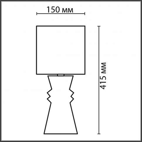 8131/1T MODERNI LN25 377 терракотовый, керамика/текстиль Настольная лампа E27 1*60W 220V SEGI фото 1