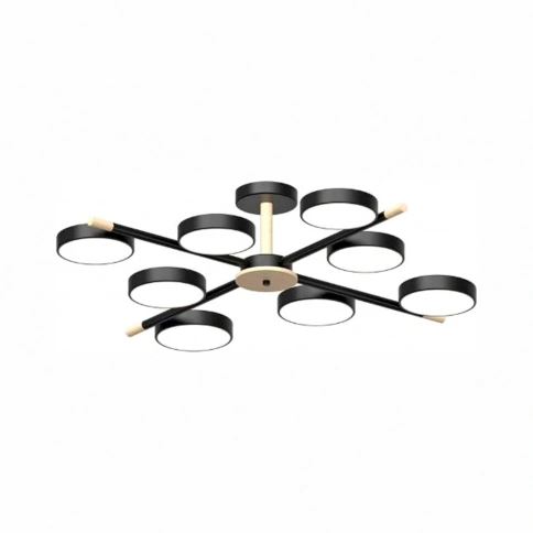 Потолочный cветильник LED4U L3209-860 BK фото 1