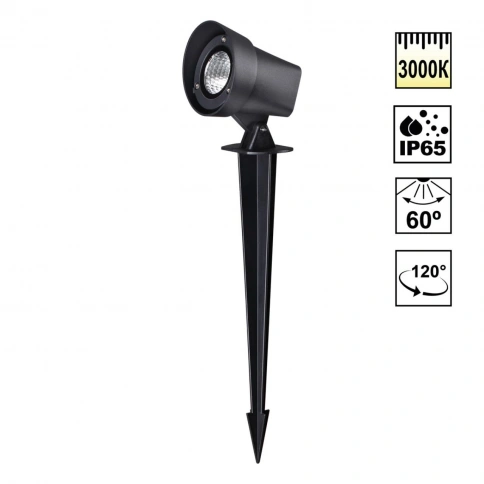 359529 STREET NT25 черный Светильник ландшафтный светодиодный грунтовый IP65 LED 13W 110-240V 1040Лм фото 1