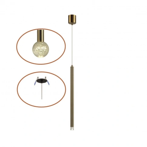 4374/3LA HIGHTECH ODL26 Подвесной светильник  золото/хрустальн. стекло/металл IP20 LED 3W 400Лм 3000 фото 1