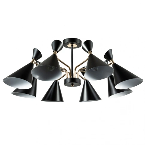 Потолочная люстра Arte Lamp WELLINGTON A2711PL-8BK фото 1