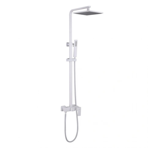 Душевая стойка ABBER Daheim AF8220WL без излива, белая матовая фото 1